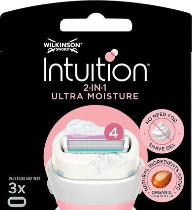 Wilkinson Intuition Ultra Moisture For Women Razor Handle 4 Blade (3 x)