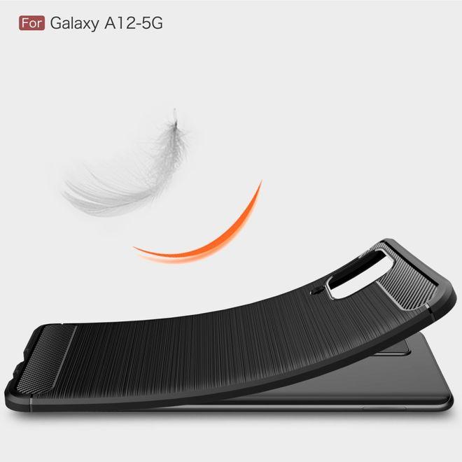 Actual product image MU Style Carbon Fiber TPU Softcase Series (Samsung Galaxy A12)