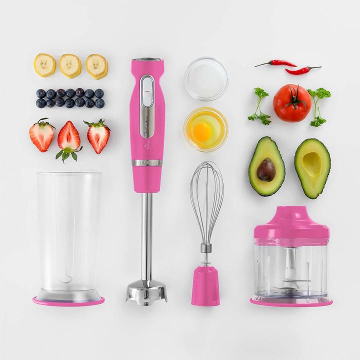 Actual product image Sencor SHB 4468RS-EUE3 blender 0.7 L Hand Blender 1000 W Pink, Stainless steel