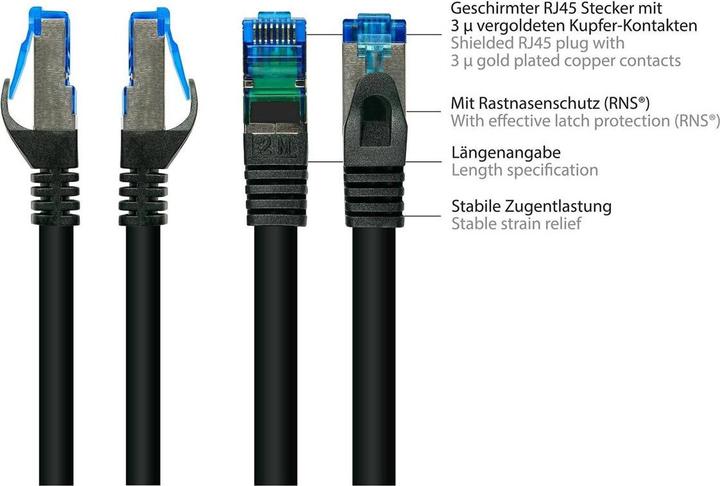 Actual product image Good Connections Alcasa (S/FTP, CAT6a, 0.50 m)