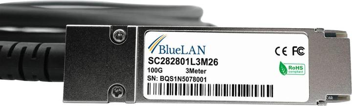 Immagine prodotto BlueLAN HPE 834973-B22 kompatibles DAC QSFP28 SC282801L1M30