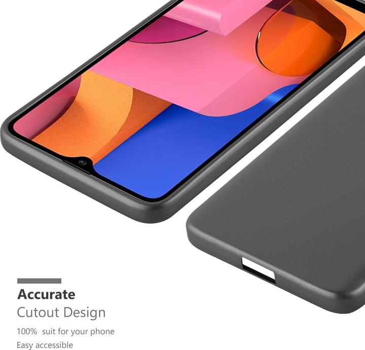 Productafbeelding Cadorabo TPU Matte Metallic hoes (Samsung Galaxy A20)