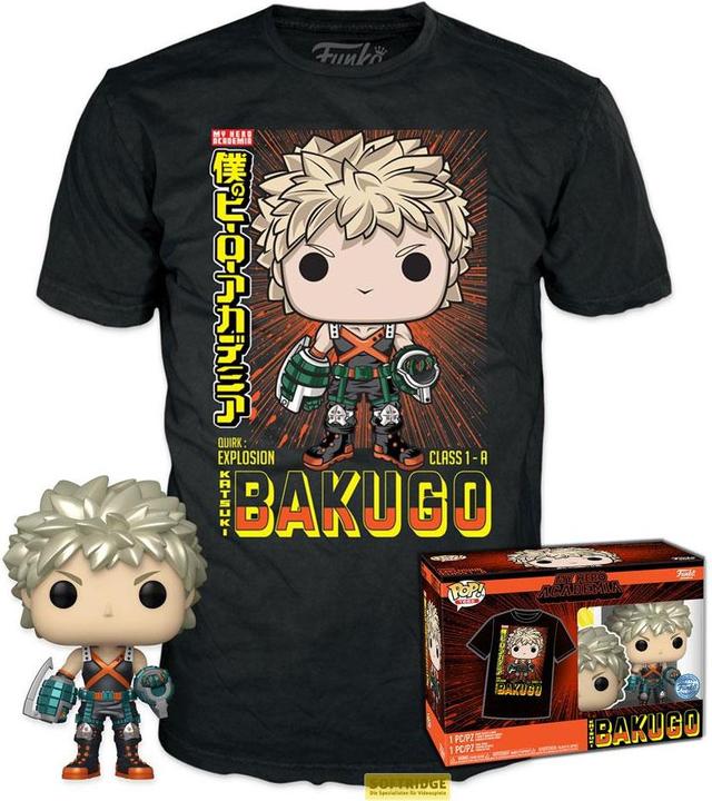 Funko My Hero Academia POP! & Tee Vinyl Figur & T-Shirt Set Katsuki (MT) Grösse M (M)