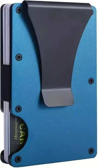 Produktbild Only-Bags.Store Schlanke Brieftasche Vordertasche RFID-Blockierung Minimalistische Brieftasche Metall Brieftasche