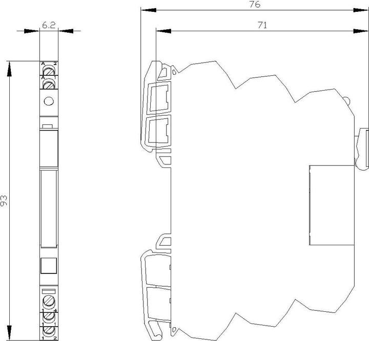 Image du produit Siemens relais enfichable, 1 contact CO 115V