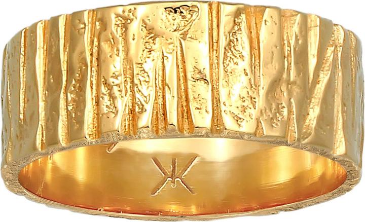 Produktbild Kuzzoi Ring Bandring Breit Struktur Gehämmert 925 Silber (66, 925 Silber)