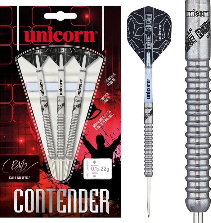 Actual product image Unicorn Contender Callan Rydz Steel Darts (22 g)