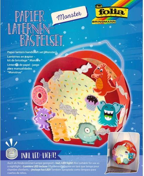 Produktbild Folia Laternen-Bastelset Monster
