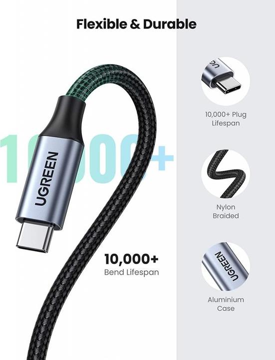 Image du produit Ugreen USB C – USB C (1 m, USB 3.1)
