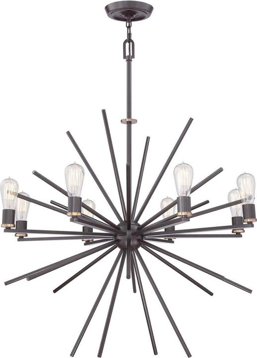 Immagine prodotto Elstead Lighting Uptown Carnegie lampadario E27 a 8 luci in bronzo occidentale (86.40 cm)
