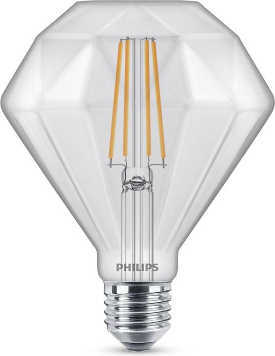Image du produit Philips LEDclassic Lampe Diamond (E27, 5 W, 500 lm, 1 x, F)