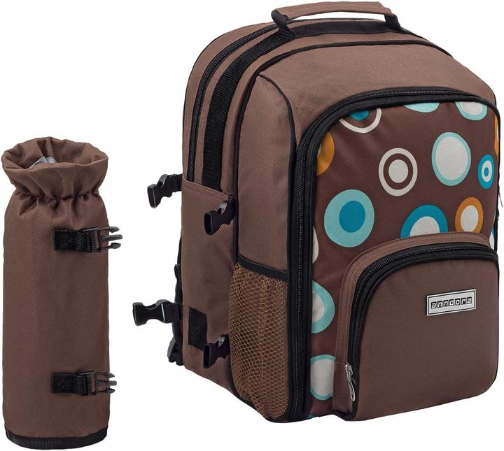 Produktbild Anndora Picknickrucksack für 2 Personen, Retro Braun
