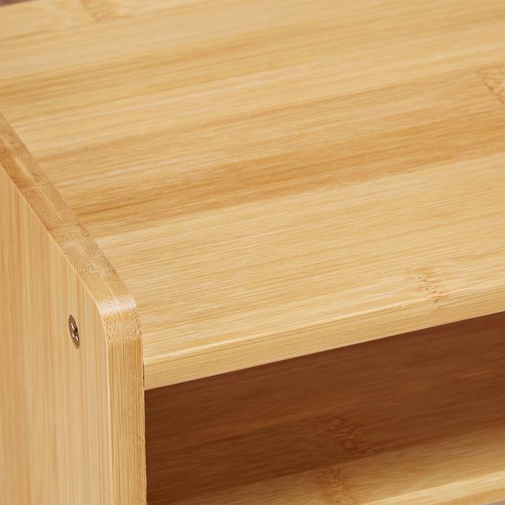 Actual product image Relaxdays Bamboo Screen Stand
