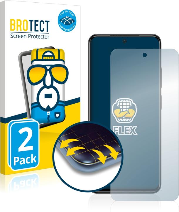 Produktbild BROTECT Full-Cover Displayschutz (2 Stück, Xiaomi Poco M4 Pro)