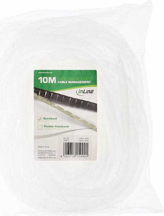 Image du produit InLine Bande en spirale 10m (Tuyau spiralé pour câble, 1000 cm)