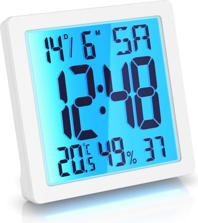Immagine prodotto Bearware Wecker digital für zuhause & unterwegs, Licht, Temperatur Luftfeuchtigkeit, Datum, Schlummerfunktion