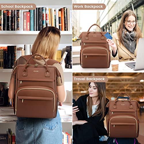 Produktbild Only-Bags.Store Rucksack, wasserdichter Laptop-Rucksack 15,6 Zoll grau, grosse PU-Schulrucksack Tasche mit