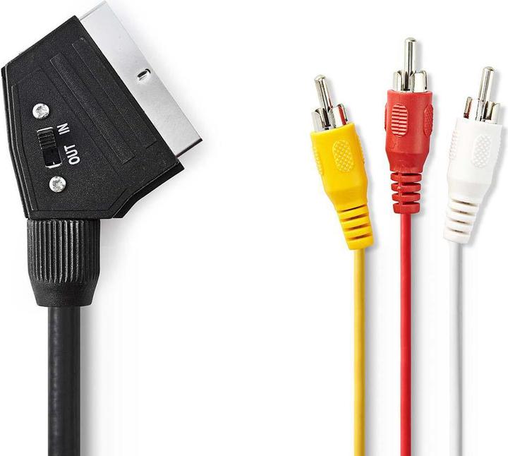 Image du produit Nedis Péritel Câble RCA Péritel mâle (1 m, Péritel)