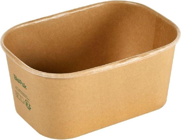 Immagine prodotto Biopak Insalatiera Brick Box Medium 1000 ml, marrone, 50 pezzi (50 x)