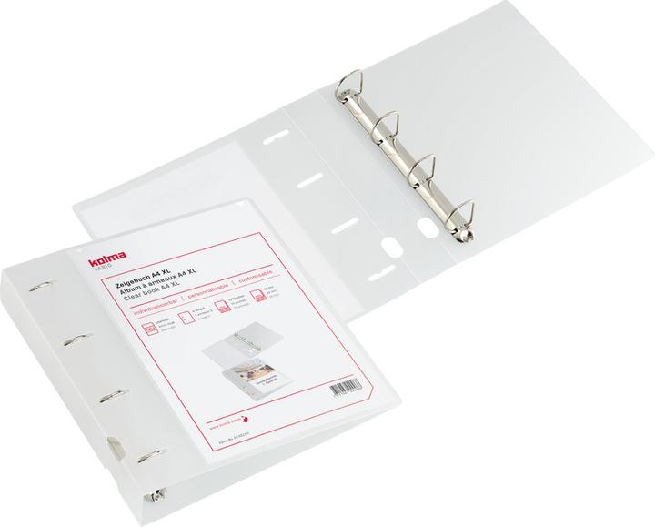 Actual product image Kolma Show book Vario A4 XL 4 rings filling height 3 cm colourless (A4, 41 mm, 1 Piece)