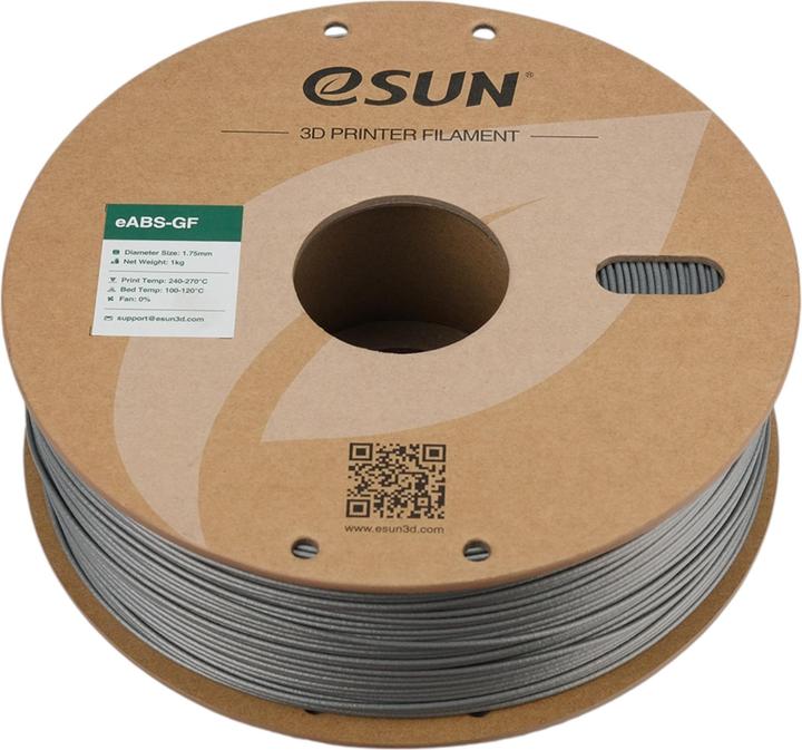 Produktbild eSUN EABS-GF 1,75mm SILVER 1kg (ABS, 1.75 mm, 1000 g, Silber)