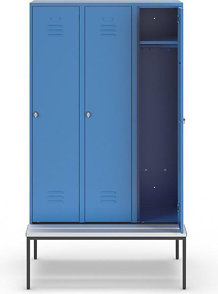 Actual product image Wolf Clothes locker with bench underneath (120 cm, 214 cm)