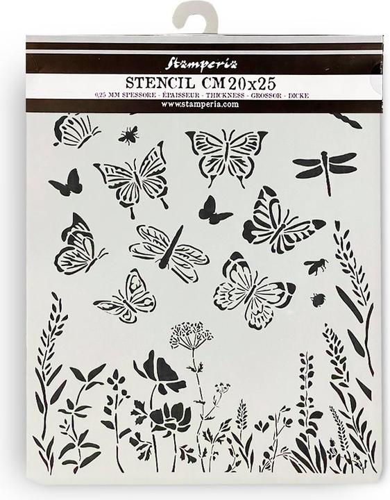 Actual product image Stamperia Lavender" stencil, 20 x 25 cm