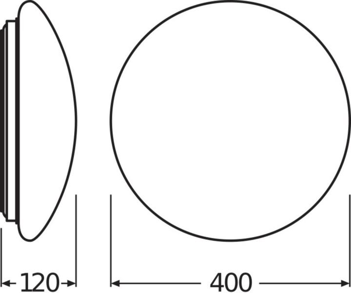 Image du produit Ledvance Plafonnier PLAFON SF CIRCULAR 400 24W 3000K IP44 (1920 lm)