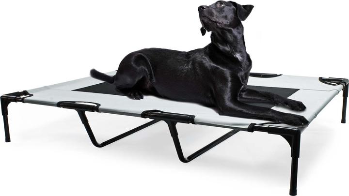 Produktbild Wiltec Outdoor Hundebett Hundereisebett Schlafplatz XL 122 x 93 x 20 cm Grau bis 60 kg (Hund)
