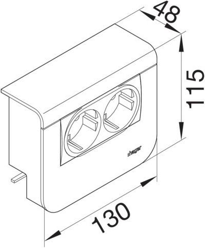 Produktbild Tehalit Geräteträger-Technikteil (5.50 cm)