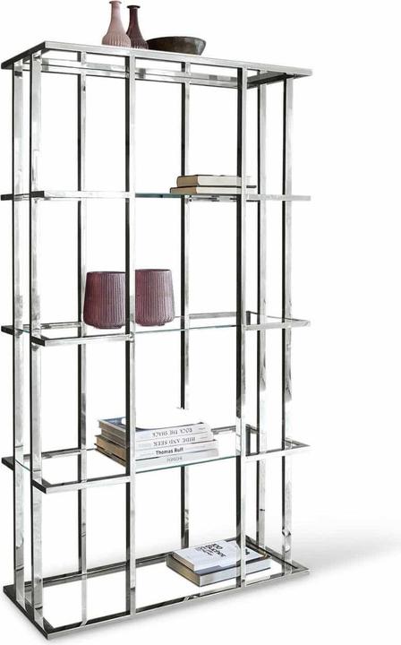 Immagine prodotto Loberon Scaffale Dacre argento (100 x 40 x 180 cm)