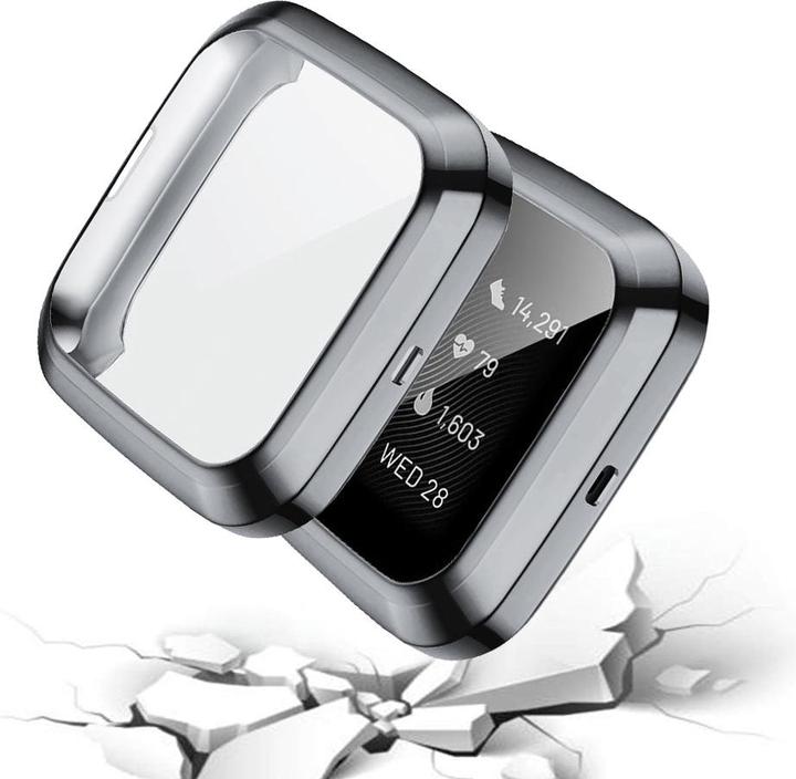 Image du produit Cover-Discount Fitbit Versa 2 - Etui de protection en caoutchouc gris