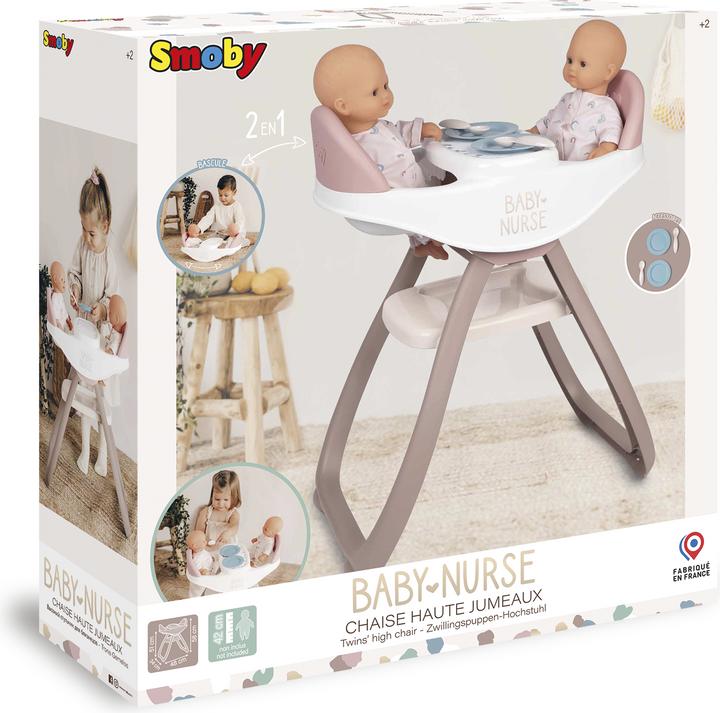 Actual product image Smoby BabyNurse Twin Highchair