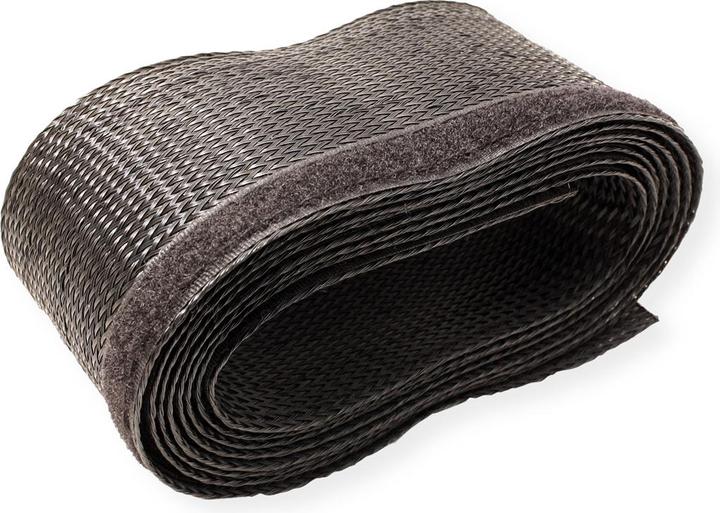 Produktbild Roline PVC Gewebeschlauch für Kabelbündelung, schwarz, 2,5 m (250 cm)