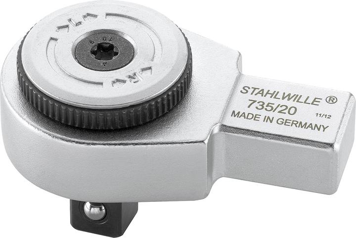 Produktbild Stahlwille Feinzahn-Einsteckknarre | 735/20 (1/2", 300 Nm)