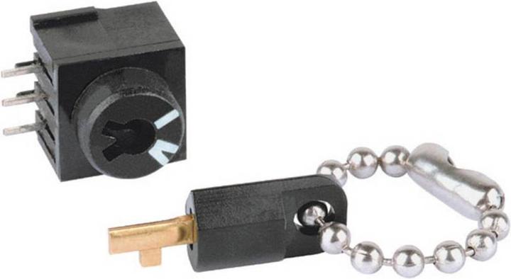 Produktbild Mentor Miniatur-Schlüsselschalter 60 V/DC/AC 0.5 A THT
