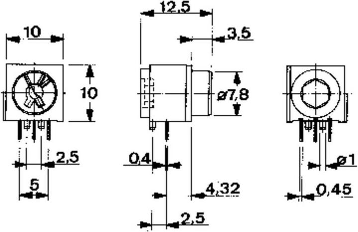 Produktbild Mentor Miniatur-Schlüsselschalter 60 V/DC/AC 0.5 A THT