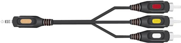 Image du produit SpeaKa Professional Câble adaptateur AV Speaka Jack 3.5 mm 3x RCA (2 m, RCA, 2,5 mm)