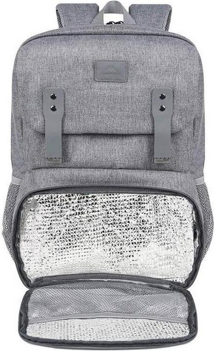 Image du produit Matein Sac à dos pour ordinateur portable / Sac lunch 15.6" 1161 USB Grey (23 l)