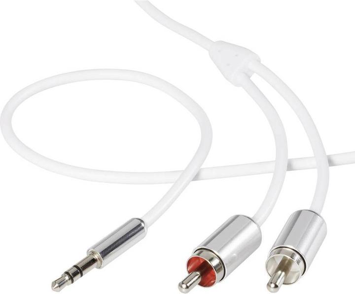 Actual product image SpeaKa Professional SuperSoft jack/cinch connection cable jack plug 3.5 mm 2x cinch plug 1.5 m (1.50 m, Cinch)