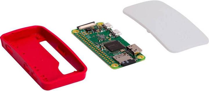 Actual product image Raspberry Pi Pi® SBC Enclosure Suitable for: Zero Red, White