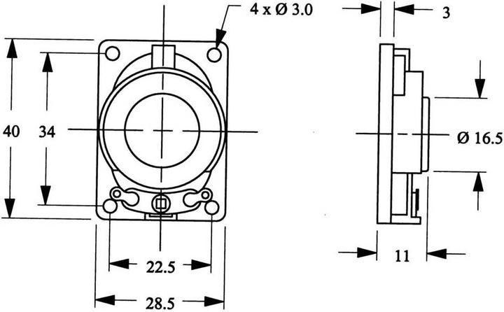 Actual product image No Name Miniature loudspeaker (1 pcs.)