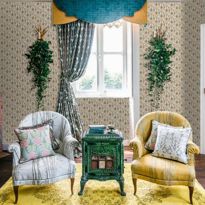 Actual product image The Chateau Nouveau Heron Wallpaper (53.5 x 978.5 cm)