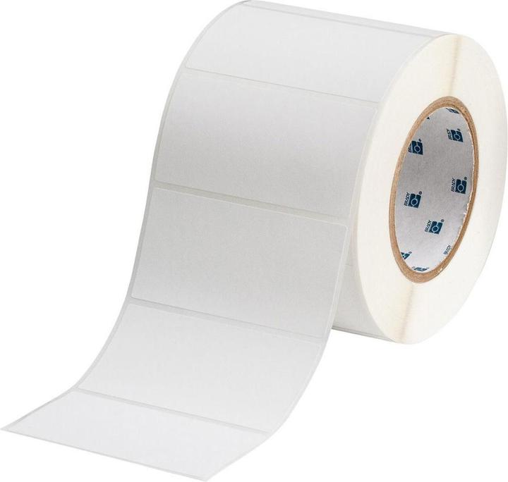 Actual product image Brady THT-55-425-1, polypropylene, matt, white, 101.6 x 50.8mm, permanent, 1-lane(1000 pcs.) (031326