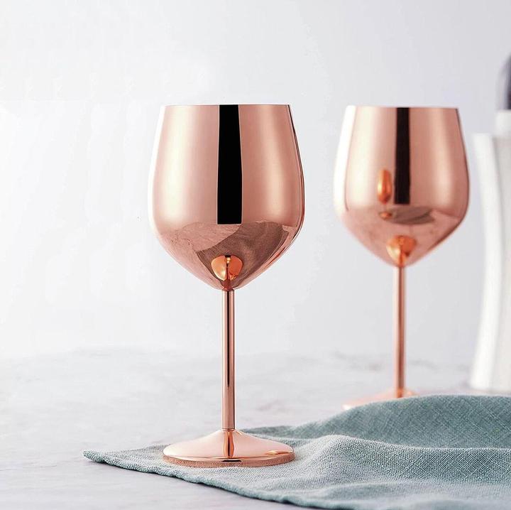 Produktbild Paderno Universal Weinglas 500 ml, 1 Stück, Kupfer (50 cl, 1 Gläser, Weingläser Set)