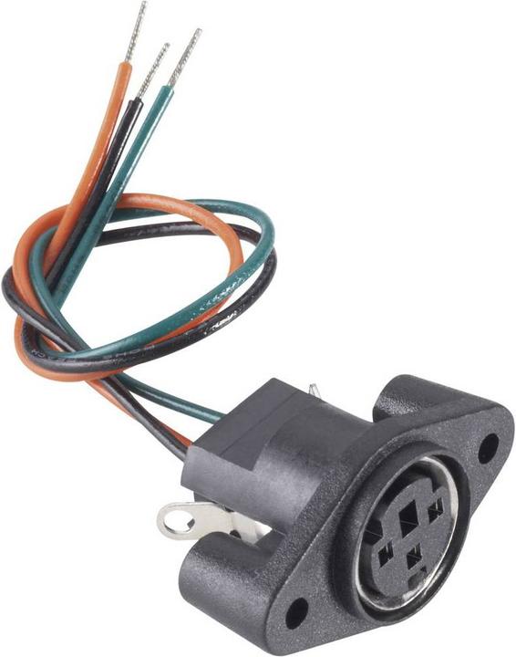 Actual product image BKL Electronic Miniature built-in socket with connection cable