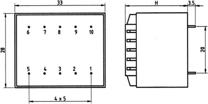 Image du produit Weiss Elektrotechnik Transformateur El 30 1.5 VA