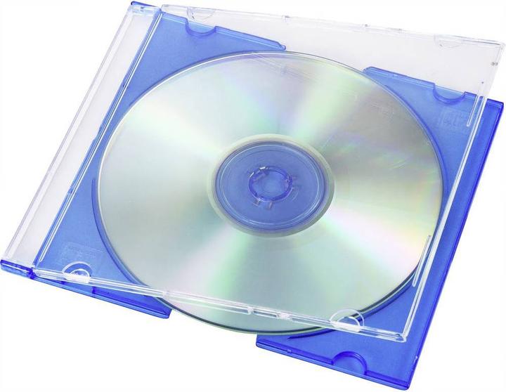 Actual product image Basetech CD sleeve 1 CD/DVD/Blu-Ray plastic Blue, standard green (semi-gloss), orange, pink, purple 1 pc....