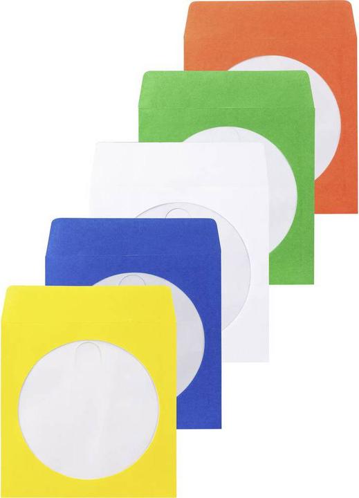 Image du produit Basetech Boîtier pour CD/DVD BT-2267608 Bleu, Vert, Orange, Blanc, Jaune 1 pc.
