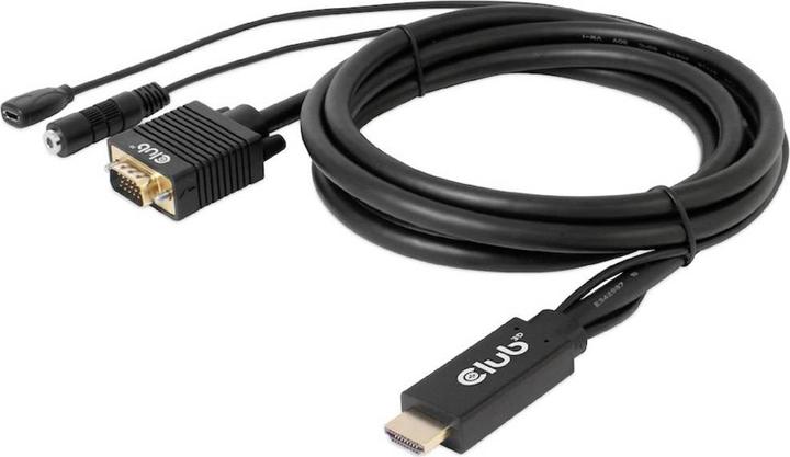 Immagine prodotto Club 3D Cavo Club3D HDMI+Micro USB Jack > VGA+ St/Bu (2 m, HDMI)